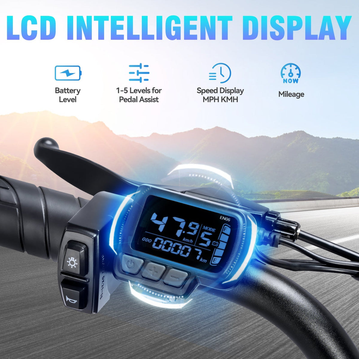 YVY K20 Lite 1000W Fat Tire Electric Bike, manufacturer product gallery view 12