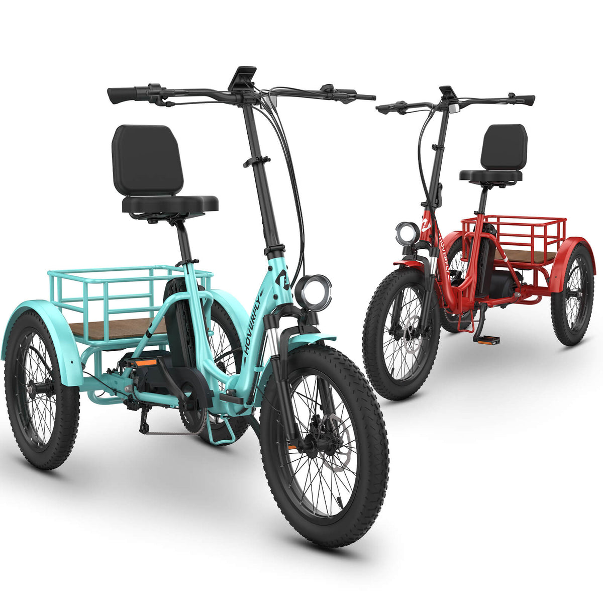 2-Pack Hoverfly ET1 Folding Electric Trikes | 500W — alternate product view