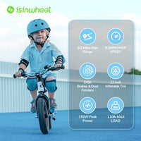 isinwheel SK12 Kids Electric Balance Bike Black SK12 side profile