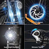 YVY K20 Lite 1000W Fat Tire Electric Bike, manufacturer product gallery view 7