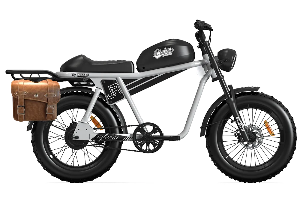QIOLOR Tiger JR front fork and fat tire profile