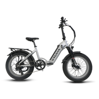 VTUVIA SX20 silver step-through e-bike angle
