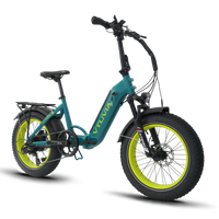 VTUVIA SX20 folding fat-tire bike angled view