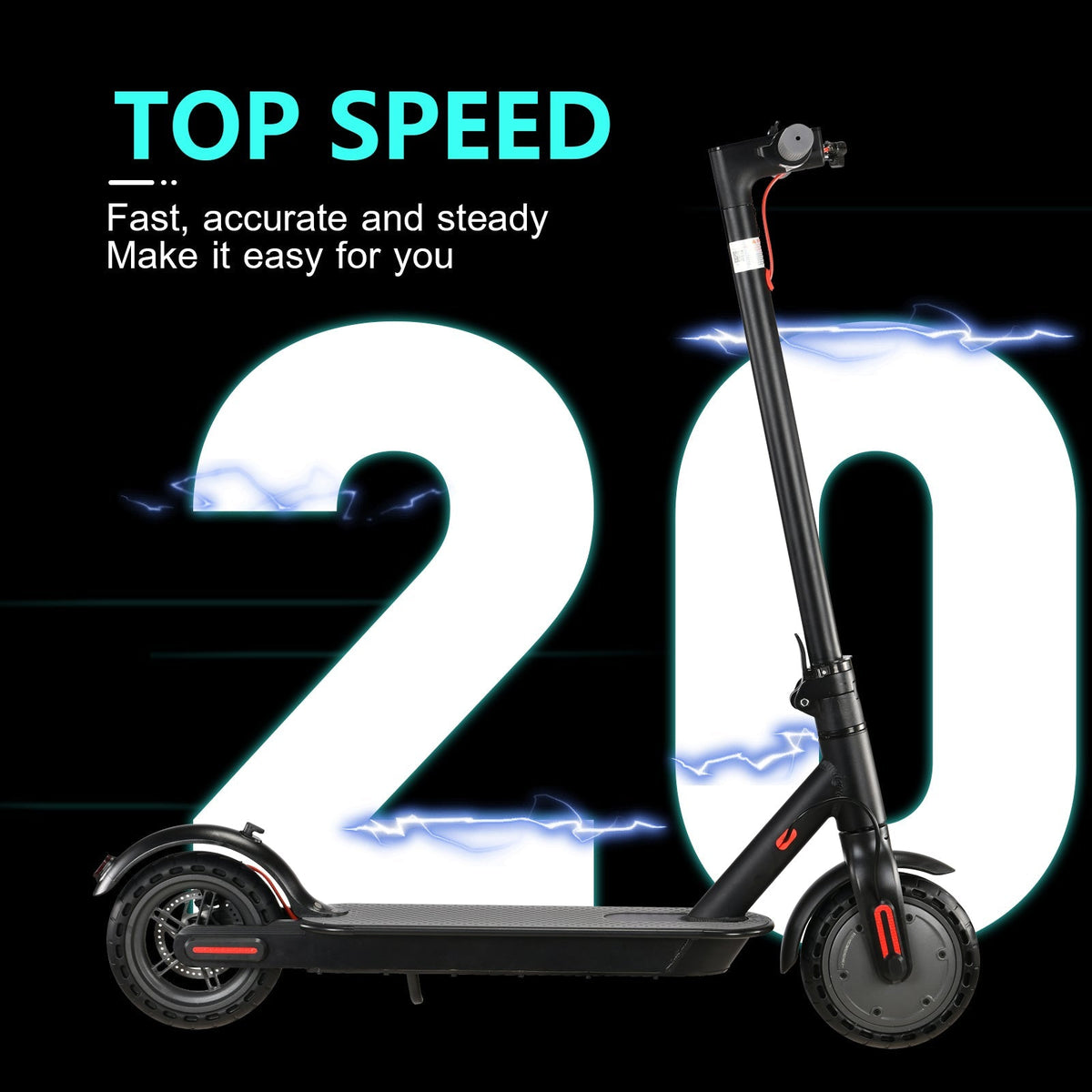 Freeboy J03 side view beside 20-mph speed graphic