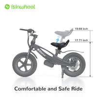 isinwheel SK12 Kids Electric Balance Bike low-speed riding position