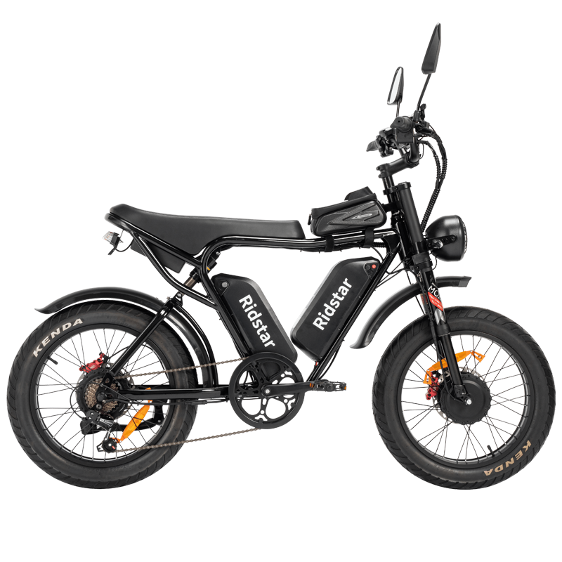 Ridstar Q20 Pro Dual-Motor Electric Bike hydraulic brake rotor detail