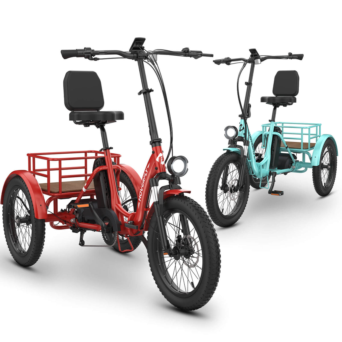 2-Pack Hoverfly ET1 Folding Electric Trikes | 500W — alternate product view