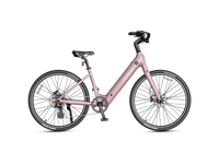 Heybike Venus lightweight step-thru cruiser electric bike: 750W Galaxy hub motor (1400W peak), 70 Nm torque, 28 mph Class 2/3 switchable, 27.5x2.2 Kenda road tires, aluminum-alloy low-step frame, Shimano Altus 8-speed, hydraulic discs, UL 2849 + UL 2271
