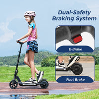 isinwheel S7 electronic brake and rear foot brake demonstration