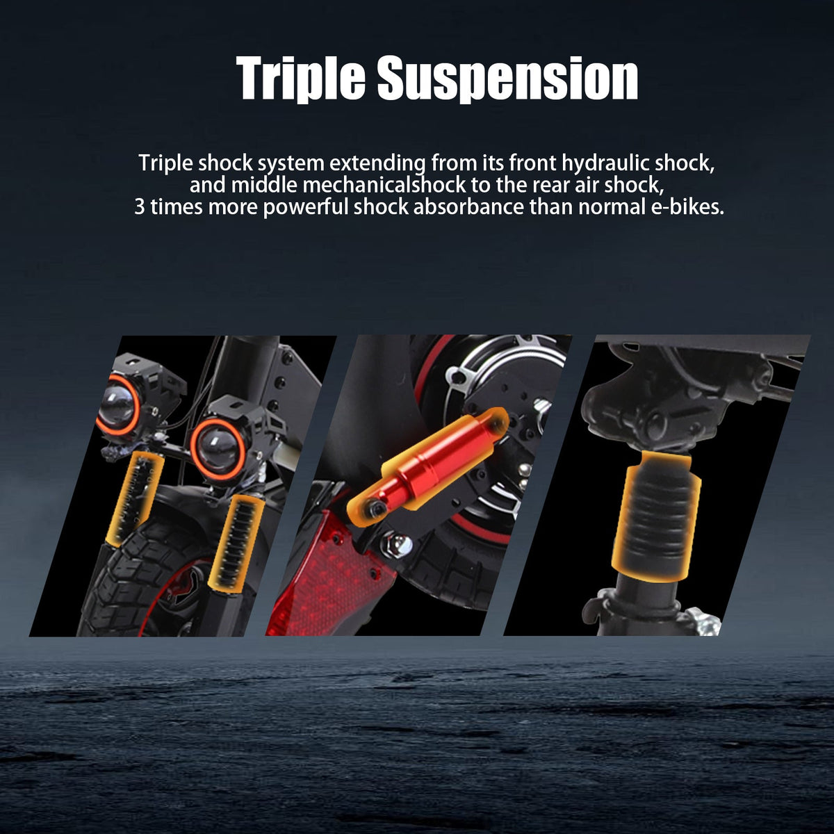Freeboy J01 front, center and rear suspension areas supplier graphic