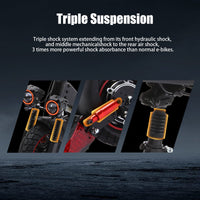 Freeboy J01 front, center and rear suspension areas supplier graphic