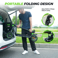 isinwheel S10 Pro Commuter Electric Scooter cockpit display and controls