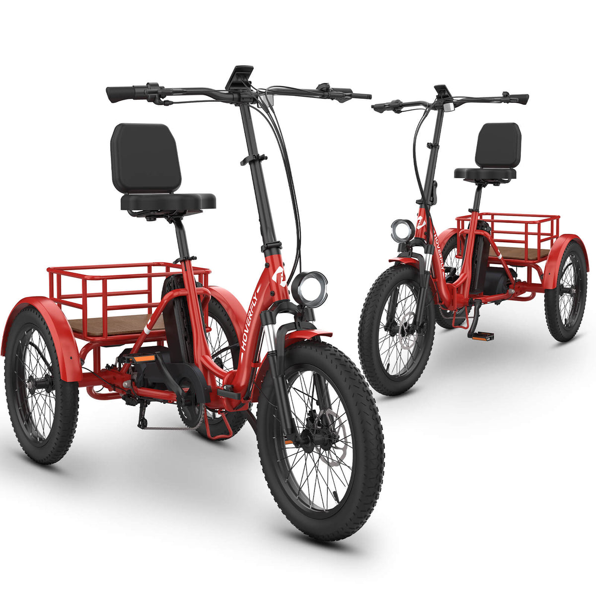 2-Pack Hoverfly ET1 Folding Electric Trikes | 500W — alternate product view