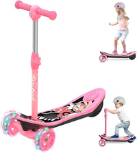 Blue isinwheel Mini Long Range product photo with the multi-color LED flashing wheels and the deck graphic visible
