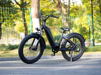 Velowave Grace 2.0 Step-Thru electric bike parked outdoors near trees