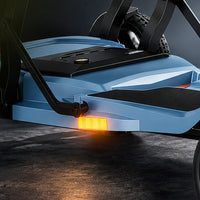 ScootNGo Voyager front side with illuminated lower side light