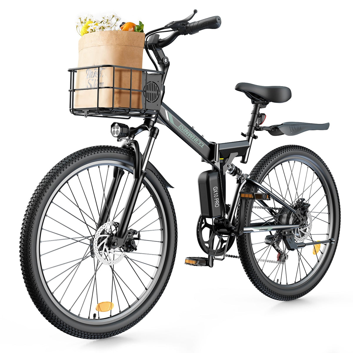 isinwheel M40 Folding Electric Bike folding frame hinge