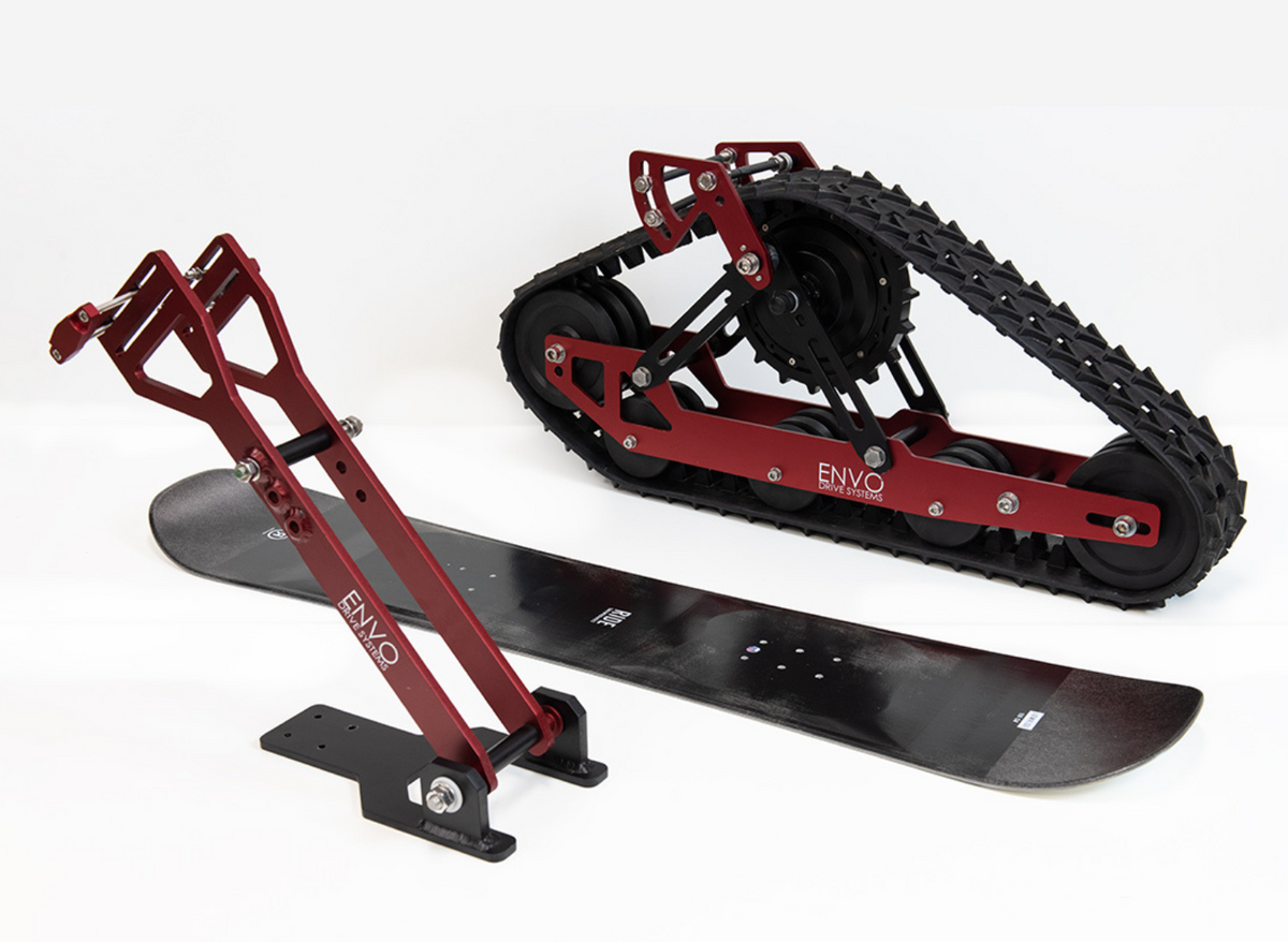 ENVO Flex Snowbike track and ski feature view.
