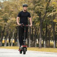 iScooter iX5S 1000W off-road electric scooter: 28 mph, 40-mile range, 11-inch off-road tubeless tires, dual suspension, EABS plus double disc brakes, IPX4 water resistance, 60 lb folded, 330 lb max load
