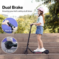 Pink isinwheel S2 electronic brake and rear foot brake demonstration