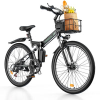 isinwheel M40 Folding Electric Bike 7-speed drivetrain detail