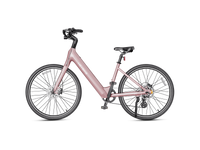 Heybike Venus lightweight step-thru cruiser electric bike: 750W Galaxy hub motor (1400W peak), 70 Nm torque, 28 mph Class 2/3 switchable, 27.5x2.2 Kenda road tires, aluminum-alloy low-step frame, Shimano Altus 8-speed, hydraulic discs, UL 2849 + UL 2271