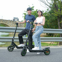 isinwheel S10 Pro Commuter Electric Scooter rider view on pavement