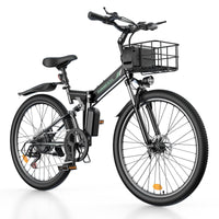isinwheel M40 Folding Electric Bike basket cargo view