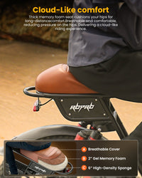 Two helmeted riders on isinwheel R6 Pro retro electric bikes pausing on a tree-lined path