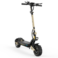 Circooter Cruiser Pro 2400W dual-motor off-road electric scooter with 11-inch pneumatic off-road tires, dual hydraulic suspension front and rear, hydraulic disc brakes, extra-wide deck, UL 2272 certified electrical system, and a 38 mph top-speed claim