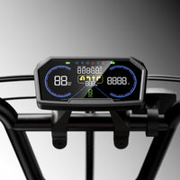 LCD dashboard showing ride data on the CycRun 2.0