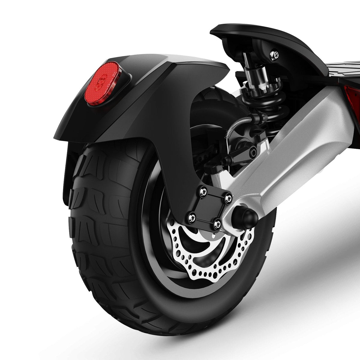 Circooter Raptor Pro 1600W dual-motor off-road electric scooter: 28 mph, 31-mile range, 11-inch pneumatic off-road tires, dual suspension, EABS plus dual disc brakes, UL 2272 SGS certified, IPX4, 63 lb, 330 lb max load