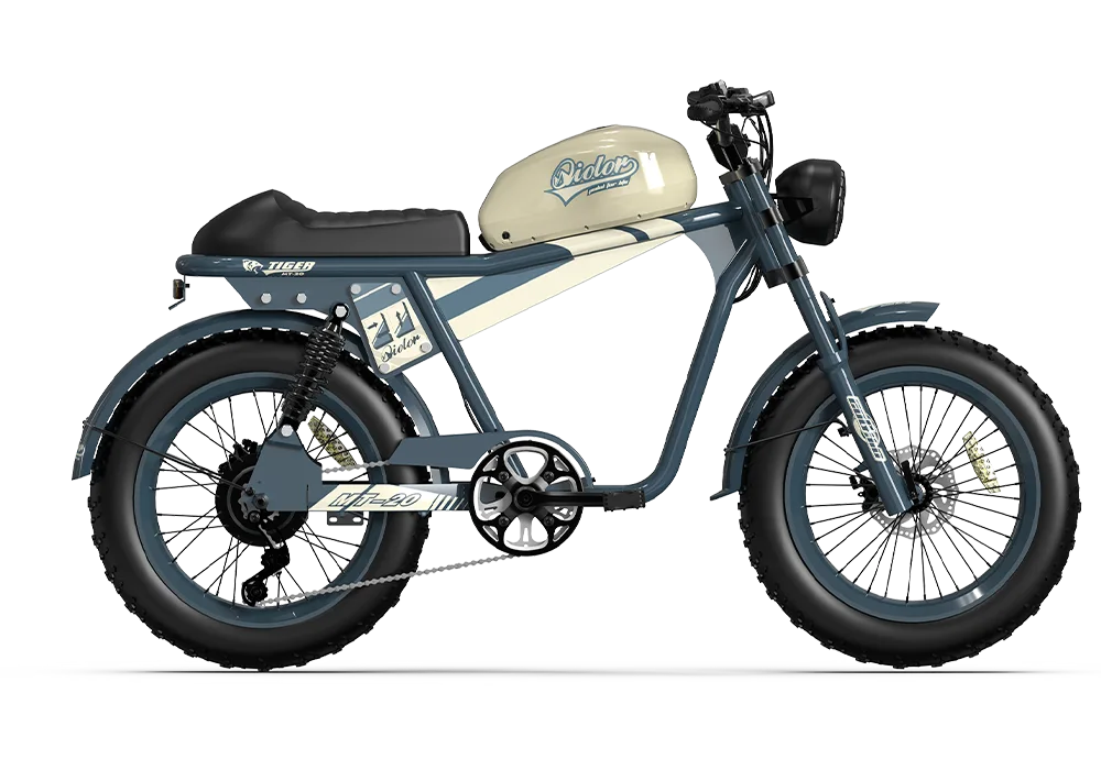 QIOLOR Tiger RE yellow electric bike side profile