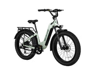 Pale-green Velowave Ranger Step-Thru 3.0 studio front three-quarter view