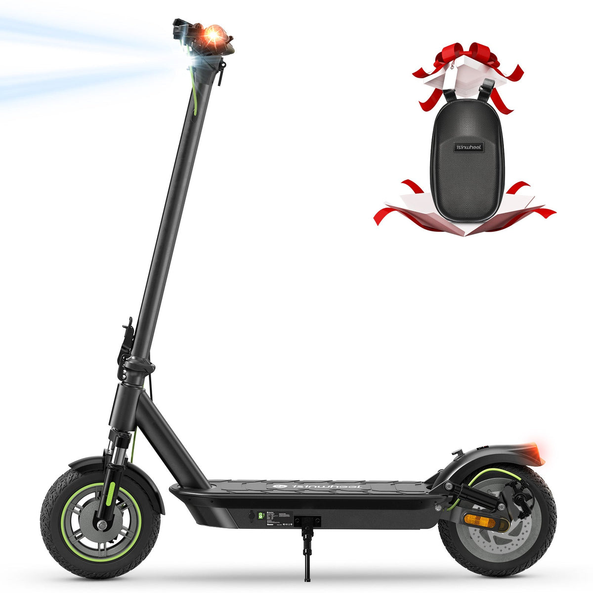 isinwheel S10 Pro Commuter Electric Scooter full standing side profile