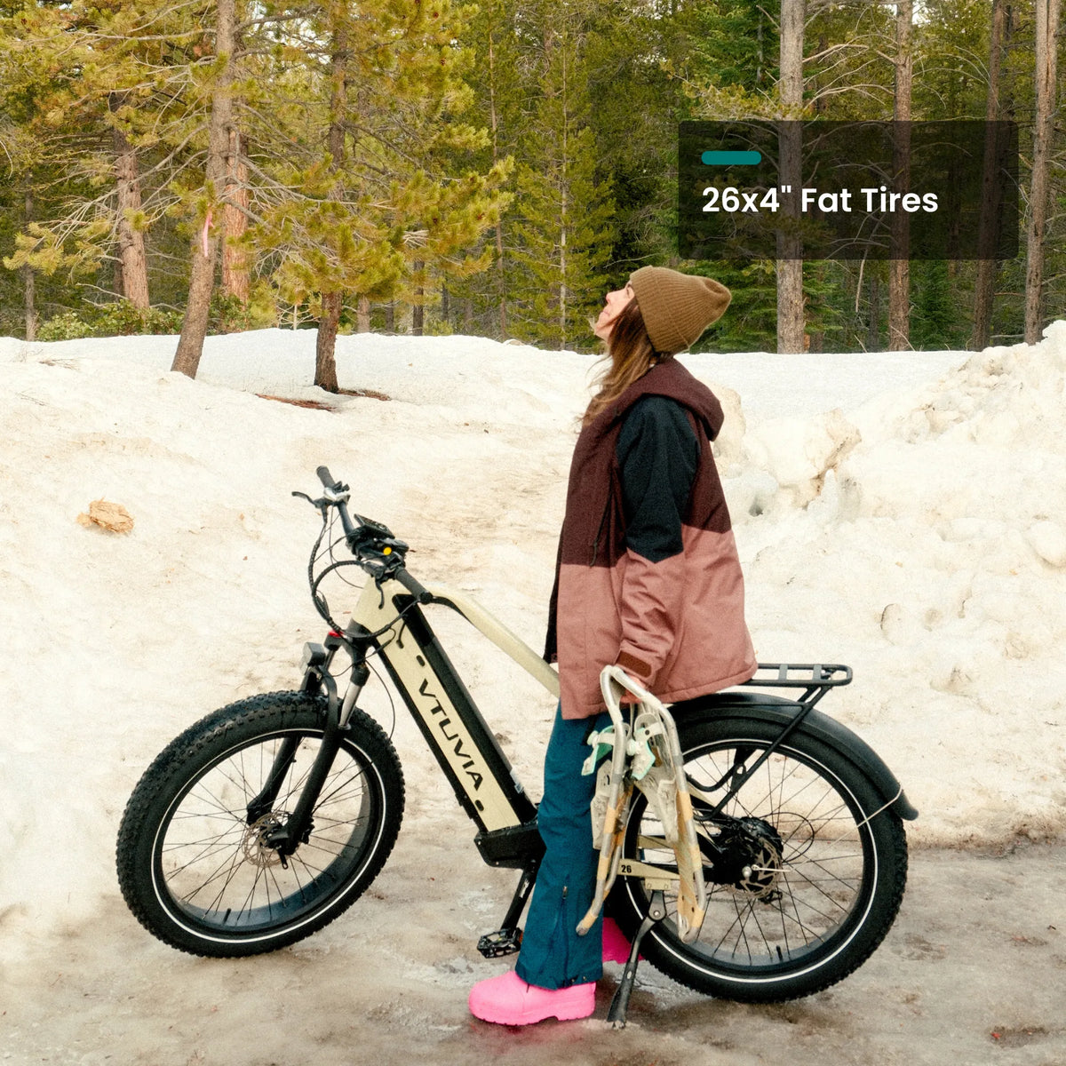 VTUVIA Gemini all-terrain electric bike with dual battery system