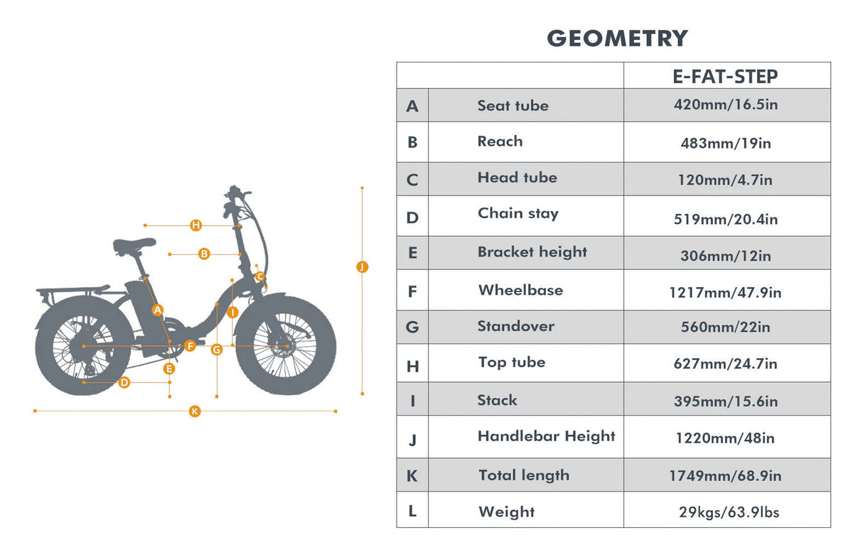 EUNORAU E-FAT-MN folding fat-tire electric bike product view