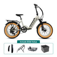 VTUVIA SX20 white folding electric bike product view