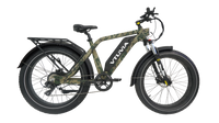 VTUVIA SN100 fat-tire hunting electric bike in camo, front angle