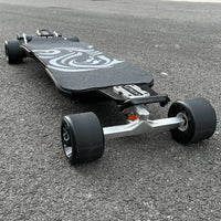 OMW Cavalry electric skateboard CNC truck and wheel detail