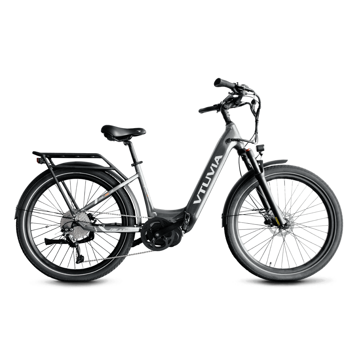 VTUVIA CMB Pro step-through mid-drive electric bike side profile