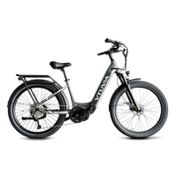 VTUVIA CMB Pro 8-speed mid-drive electric bike in metallic silver