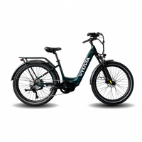 VTUVIA CMB Pro 8-speed mid-drive electric bike in dark blue