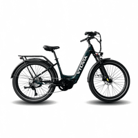 Dark blue VTUVIA CMB Pro with rack and fenders