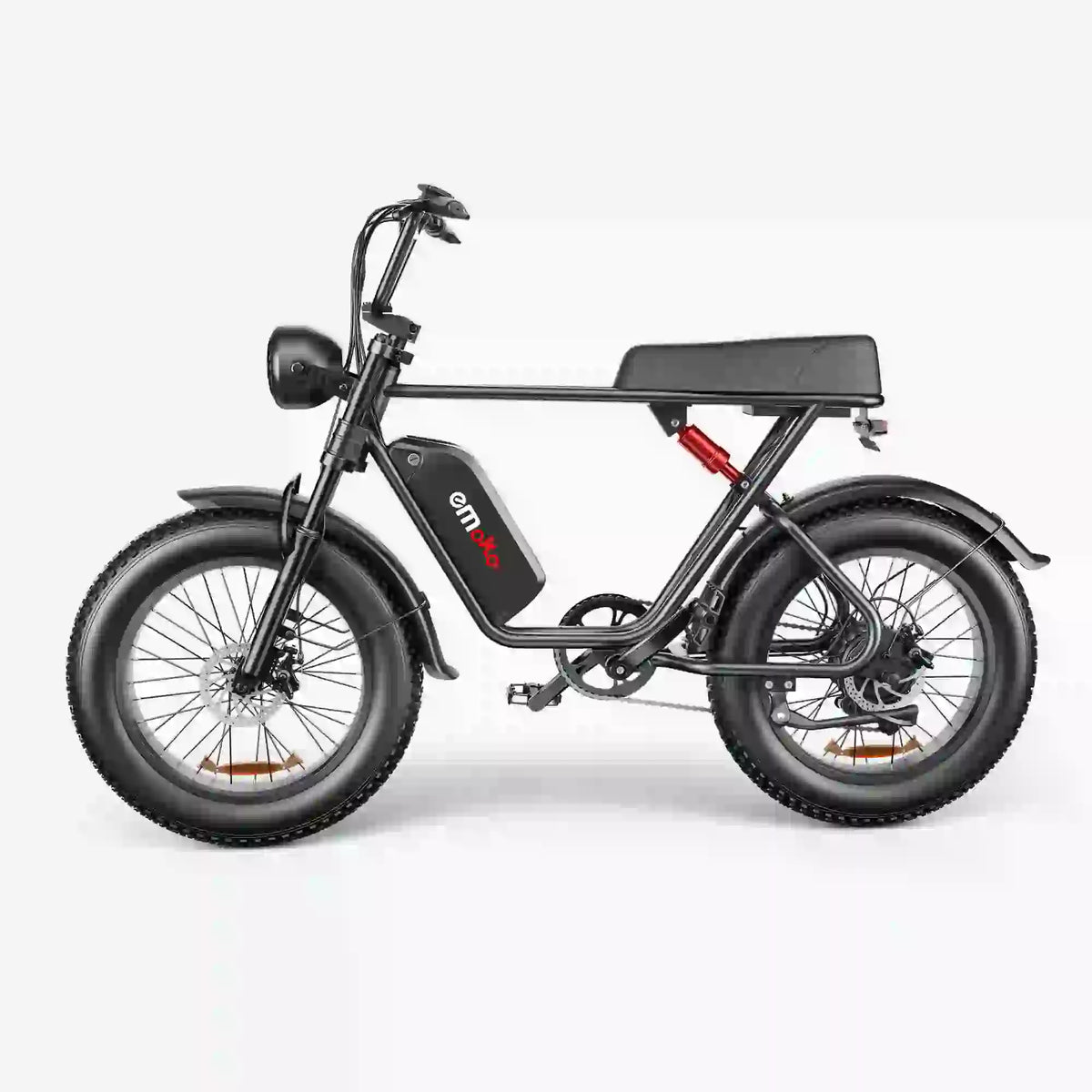 EMOKO C91 fat-tire electric bike with black seat