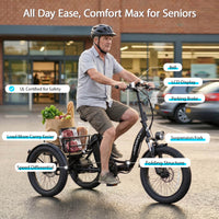 Hoverfly ET1 Folding Electric Trike | 500W, 60-Mile Claim — alternate product view
