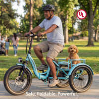 Hoverfly ET1 Folding Electric Trike | 500W, 60-Mile Claim — alternate product view