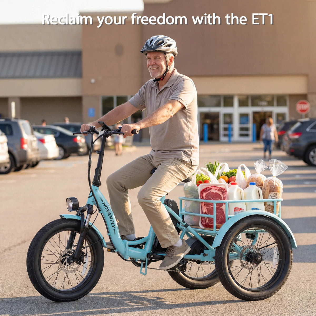 Hoverfly ET1 Folding Electric Trike | 500W, 60-Mile Claim — alternate product view