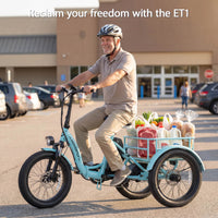 Hoverfly ET1 Folding Electric Trike | 500W, 60-Mile Claim — alternate product view