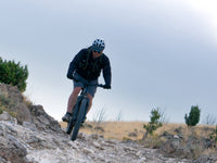 Velowave Forest XM Dark Blue Forest XM three-quarter trail view